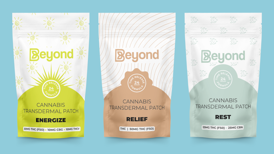 Beyond Cannabis Transdermal Patch Brand Packaging